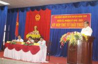 HĐND huyện Năm Căn: Họp bất thường, Bầu chức danh Chủ tịch UBND huyện