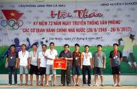 Hội thao chào mừng kỷ niệm 72 năm, ngày truyền thống Văn phòng các cơ quan hành chính Nhà nước (28/8/1945 – 28/8/2017)