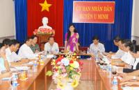 Ban Văn hoá – Xã hội HĐND tỉnh giám sát tại huyện U Minh