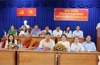Tiếp xúc giữa cử tri với những người ứng cử đại biểu HĐND các cấp