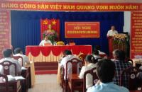 Ủy viên BCH TW Đảng, Bí thư Tỉnh ủy, Chủ tịch HĐND tỉnh Nguyễn Tiến Hải tiếp xúc cử tri tại UBND phường 6, thành phố Cà Mau