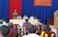 Đại biểu HĐND tỉnh đơn vị huyện Thới Bình tiếp xúc cử tri xã Tân Lộc Bắc