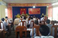 Tổ đại biểu HĐND huyện Đầm Dơi phối hợp Tổ đại biểu HĐND tỉnh  tiếp xúc cử tri tại xã Tân Đức