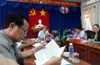 Phó Chủ tịch Thường trực HĐND tỉnh Cà Mau Nguyễn Kiên Cường kiểm tra về thực hiện Quy chế dân chủ ở cơ sở tại huyện Năm Căn