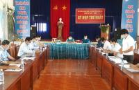Thường trực HĐND tỉnh tổ chức Đoàn khảo sát về thực hiện hỗ trợ người dân gặp khó khăn do đại dịch Covid-19 và tình hình hoạt động của các Tổ Covid-19 cộng đồng trên địa bàn xã Hàm Rồng, huyện Năm Căn